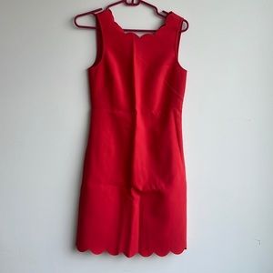 J crew coral red dress